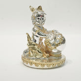 Laddu Gopal Krishna Makhan Murti - Silver Plated